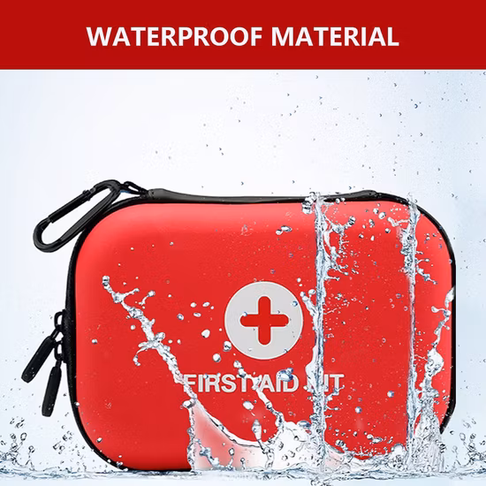 Botiquín de primeros auxilios al aire libre portátil de EVA del mini viaje del logotipo personalizado con suministros médicos de emergencia