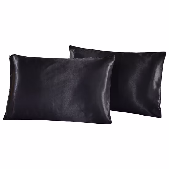 Funda de almohada de satén de seda pura, funda de almohada, funda de almohada de seda imitada