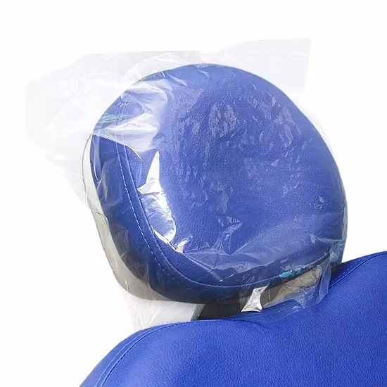 Cubiertas transparentes del reposacabezas de plástico desechables dentales para sillón dental